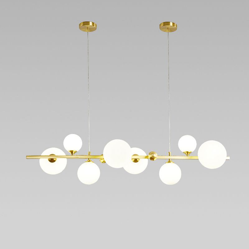 Copper Glass Hanging Pendant Lights Modern Hanging Lamps for Dining Room