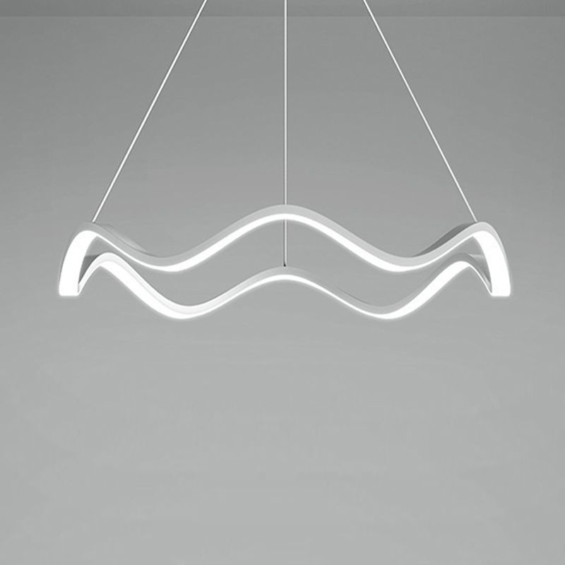 Nordic Twist Ceiling Hanging Light Metal LED Hanging Lamp for Dining Room