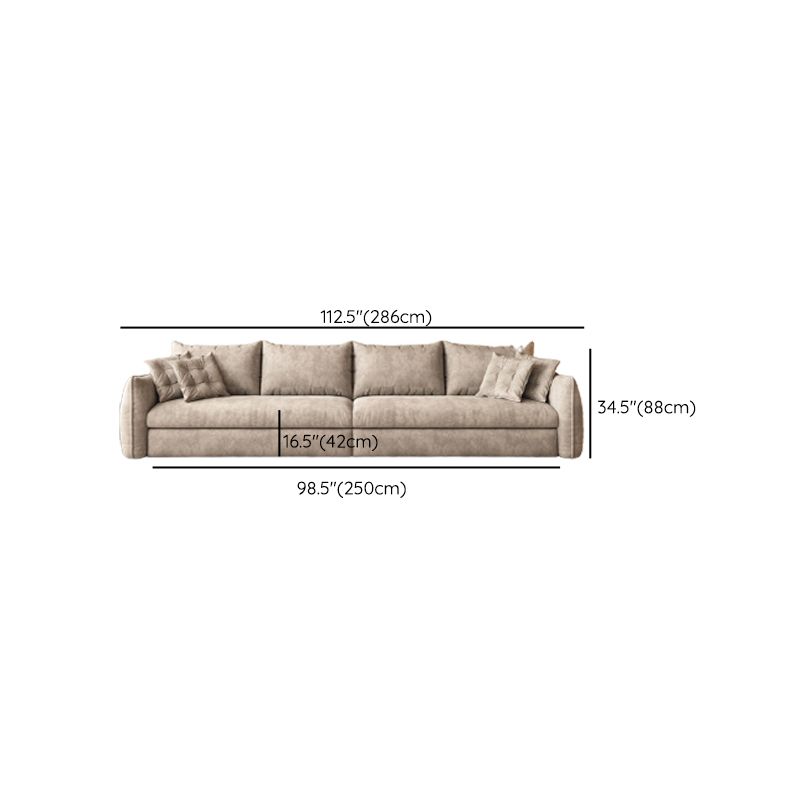 Glam Style Futon Sleeper Sofa Bed Living Room Square Arms Sofa Futon