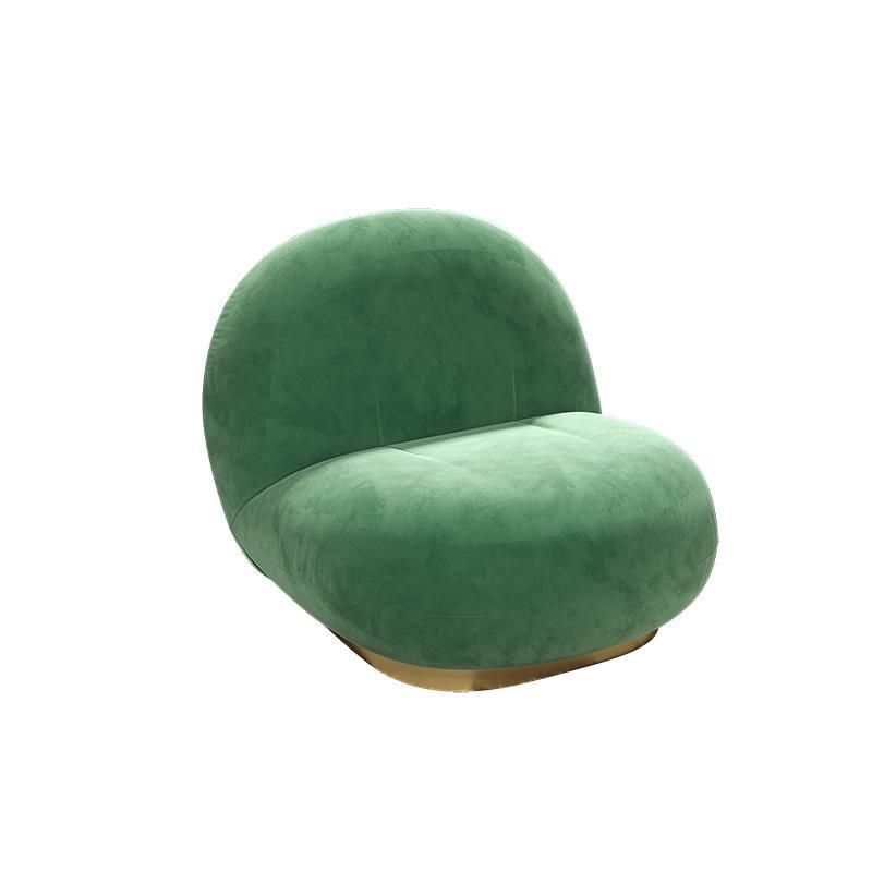 Modern Solid Color Sofa Tight Back Curved Loveseat for Living Room