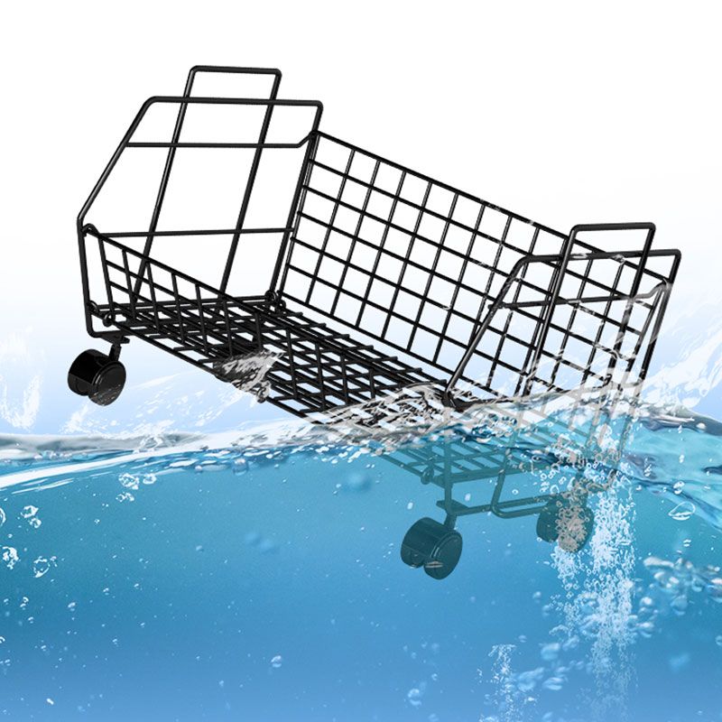 Modern Metal Bookcase, Geometric Bookshelf for Living Room, 17" L X 10.5" W