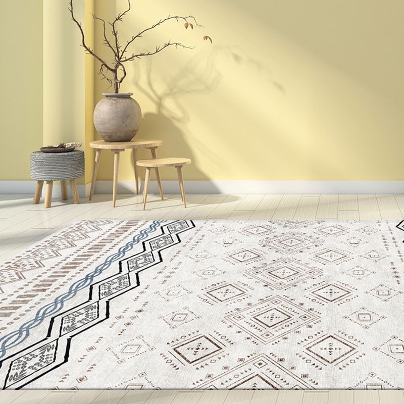 Tapis de dossier de bœuf Bohemian Simple Multicolor Tapis de support de secours de secours pour le salon