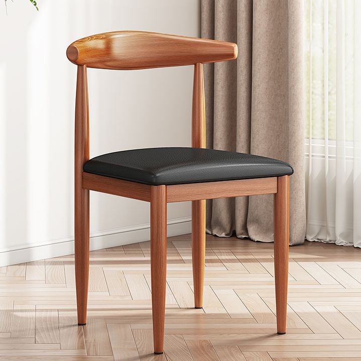 Modern Solid Wood Kitchen and Dining Room Chair Open Back Dining Side Chair