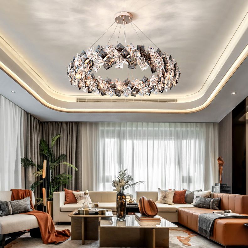 Funzione illuminazione sospesa a sospensione in stile moderno per sala da pranzo soggiorno