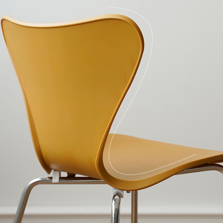 Modern Style Side Chair Plastic Indoor Dining Chair for Home