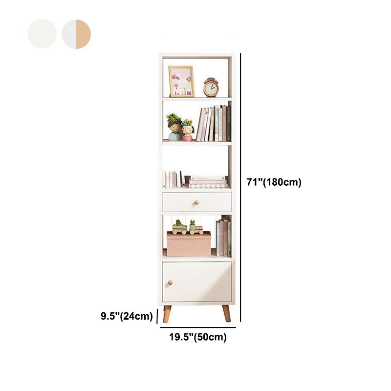 Libreria standard in legno fabbricato scandinavo libreria aperta verticale con porta