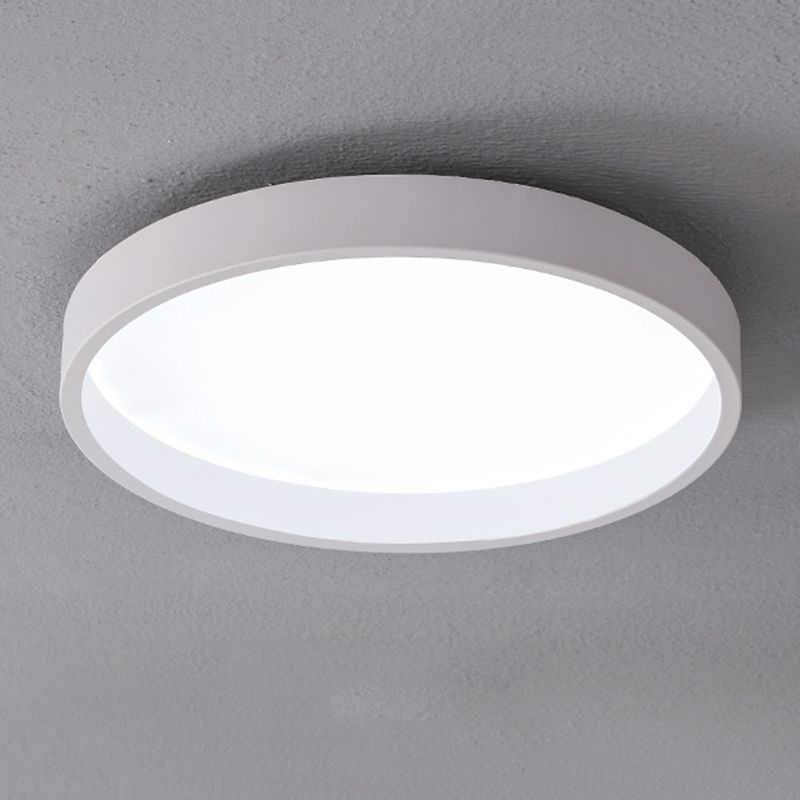 Circulaire Acrylique DEL Flush Mount in Modern Concise Style Wrought Iron Ceiling Light for Living Room