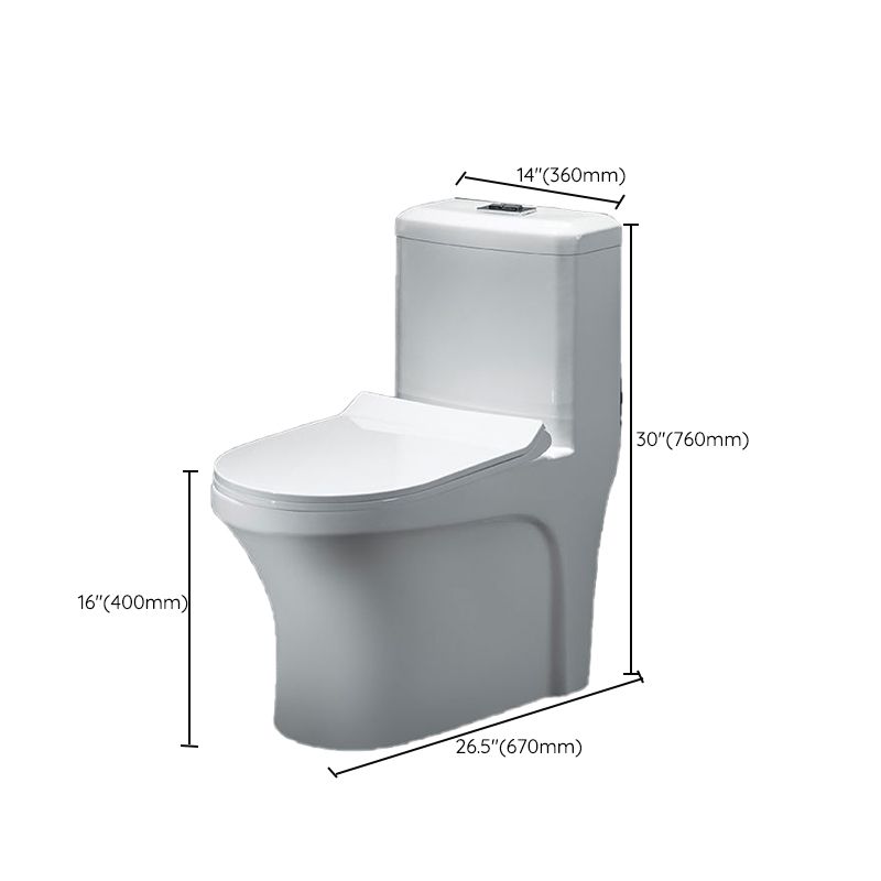 Contemporary Ceramic Toilet Bowl Floor Mounted Urine Toilet with Spray Gun for Washroom