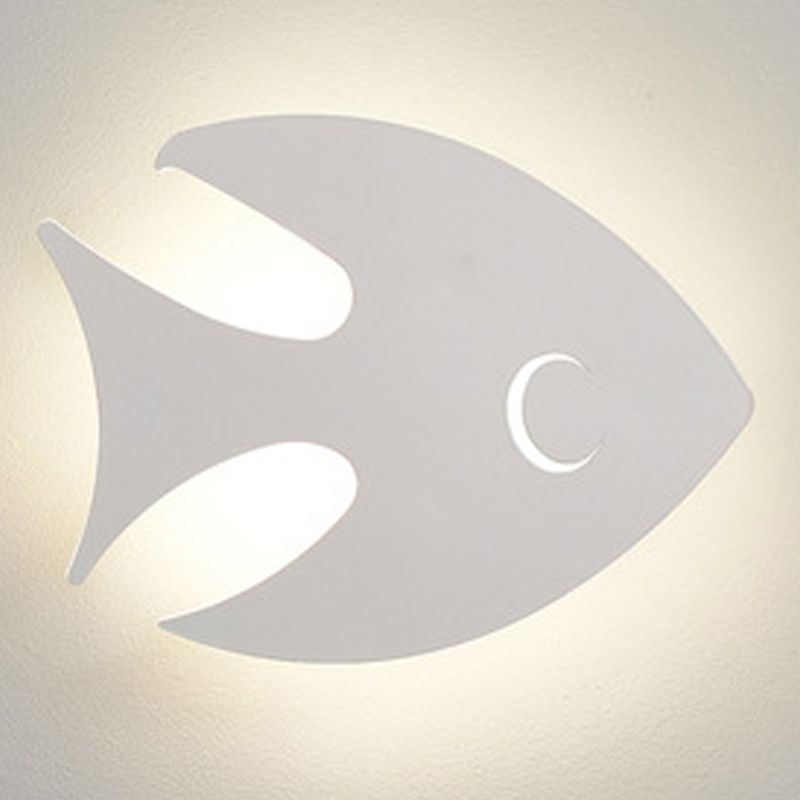 Unique Shade Single Light Wall Sconce Kids Style Metal Wall Mount Light Fixture