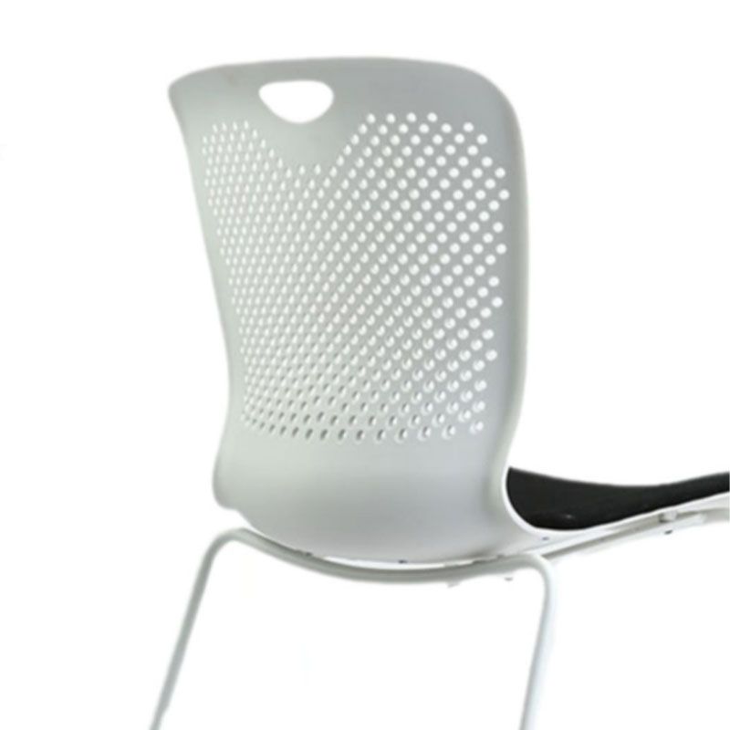 Modern Armless Upholstered Office Chair Plastic Ergonomic Office Chair