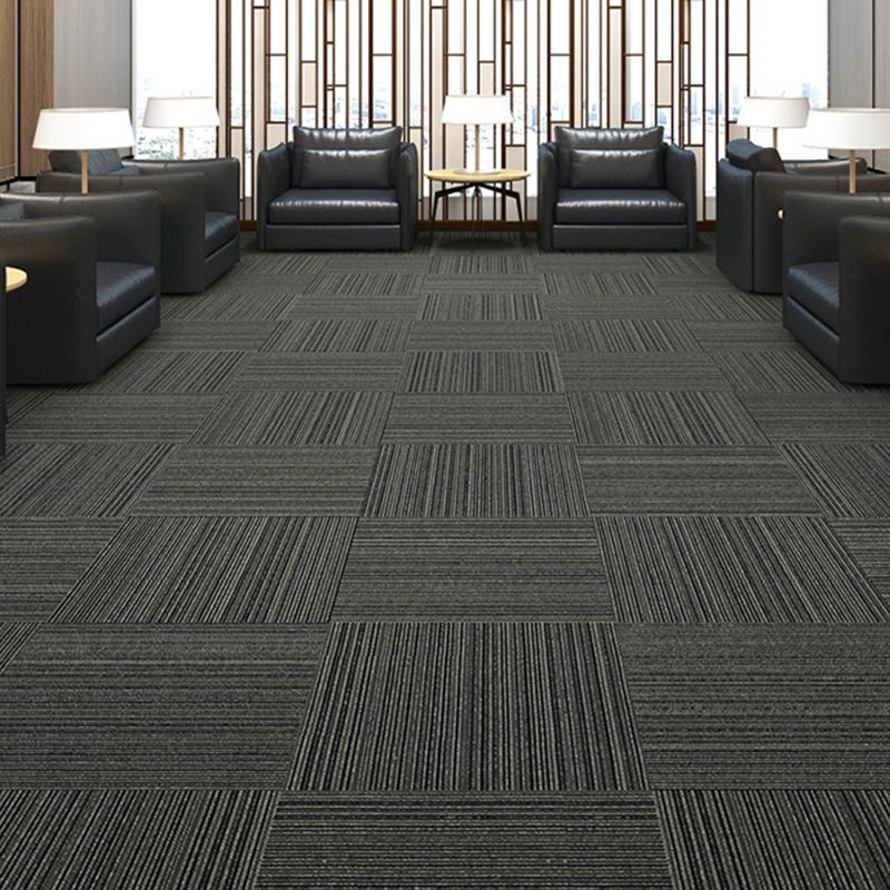 Carpet Floor Tile Striped Pattern Level Loop Interlocking Carpet Tiles