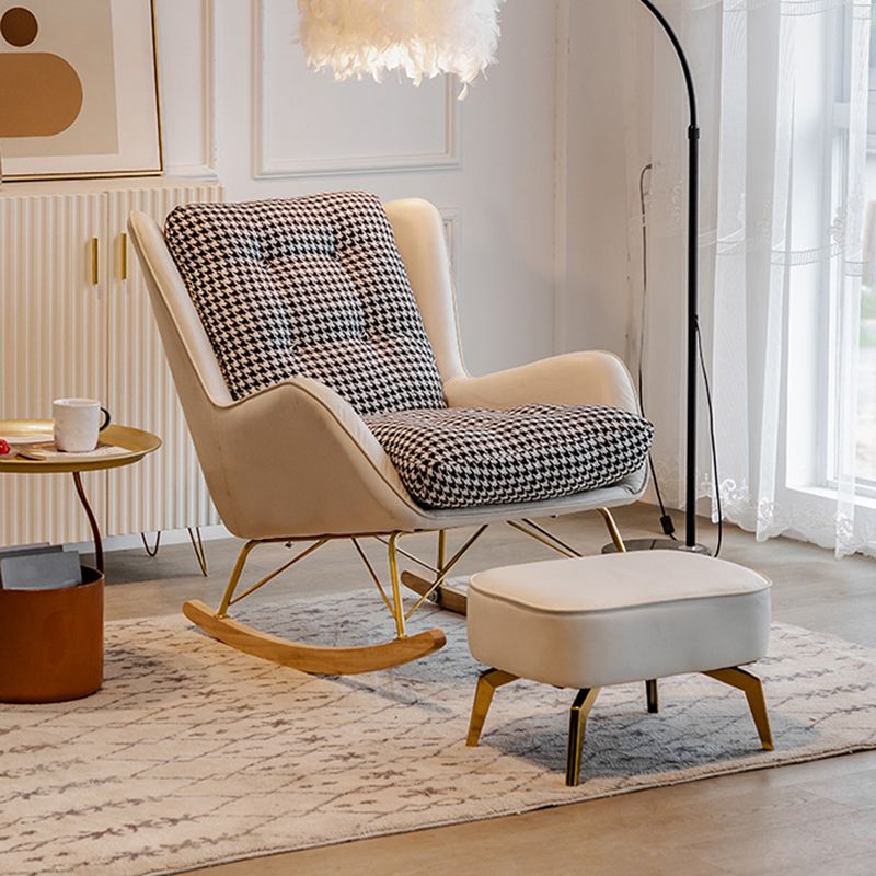 Contemporary Style Rocking Chair Nursery Chair Indoor Rocking Chair