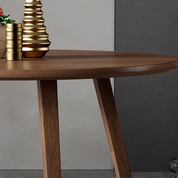 Modern Style Dinette Set 1/2/3/4/5 Pcs Round Solid Wood Dinette Table with Dining Chair