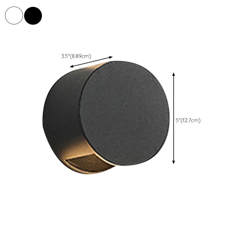 Nordic Style Aluminum Wall Light Circle Shape LED Wall Lamp for Outdoor