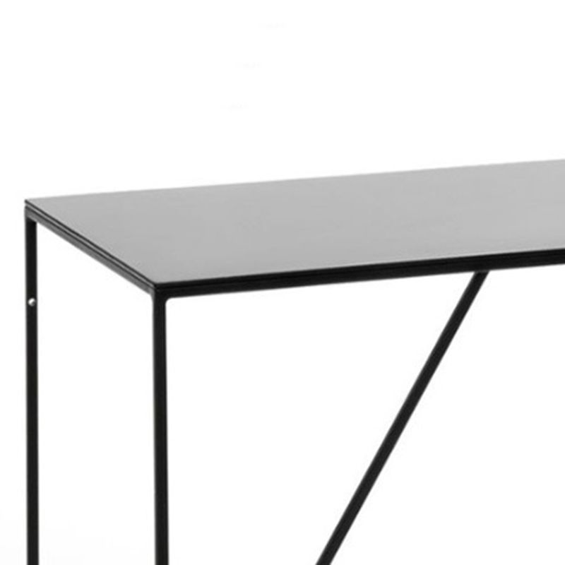 Contemporary Console Accent Table Antique Finish Sofa Console Table in Metal