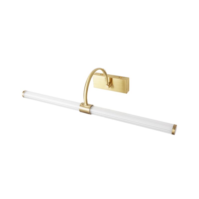 Occero da parete in metallo in metallo lineare Stile moderno 1 illuminazione a supporto a parete a specchio leggero