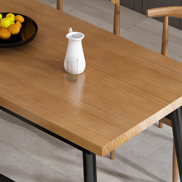 Industrial 1/2/5/7 Pieces Dining Set Solid Wood Dining Table Set