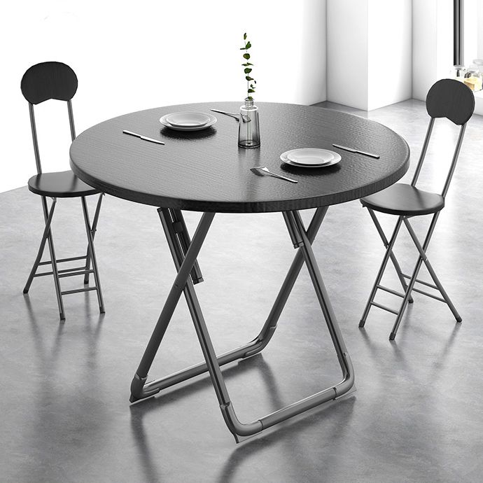 Modern Style Kitchen Dining Set Wood Top Dining Furniture Set with Double Pedestal Base