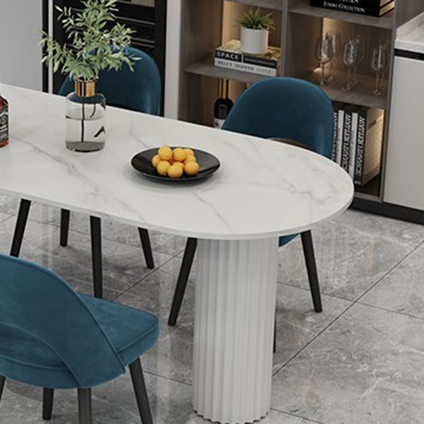 Sintered Stone Top Freeform Table for Restaurant Modern Dining Table with 3 Legs