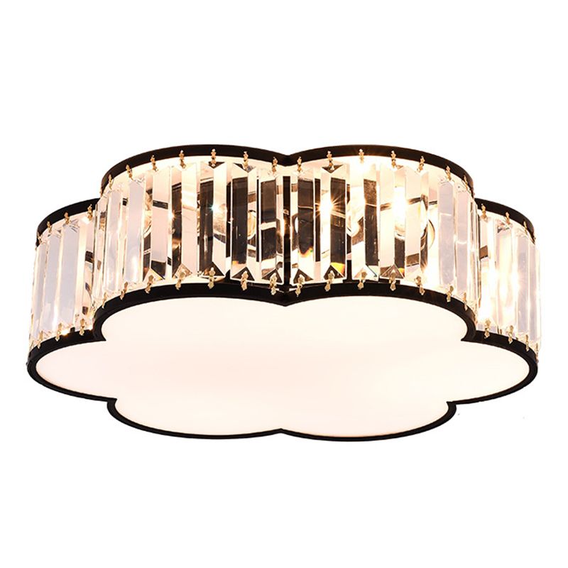 Scalloped Flush Mount Light Modern Crystal Flush Mount