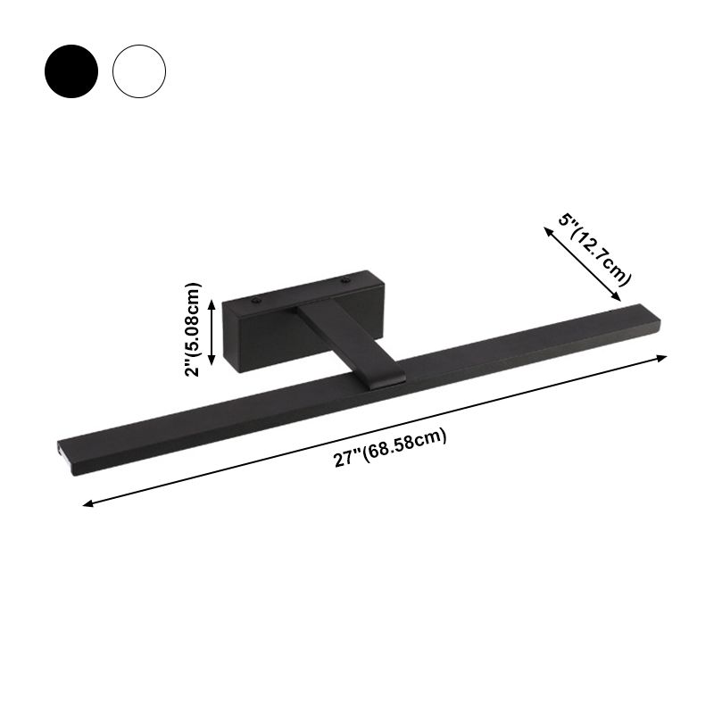 Modern Style Linear Wall Lighting Aluminum Wall Mirror Mounted Light Fixture