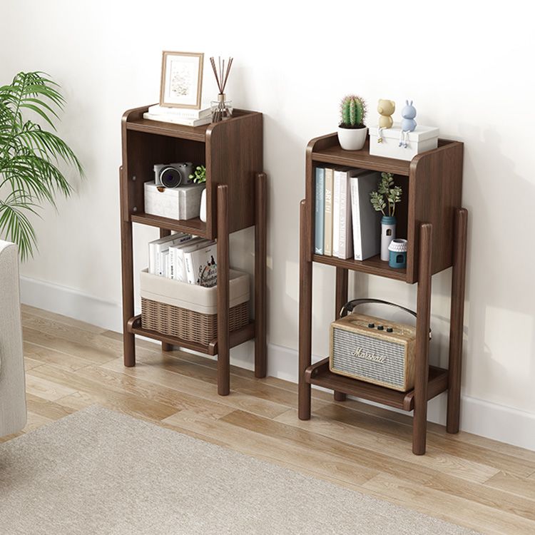 Modern Style Bookshelf Open Solid Wood Shelf Bookcase for Home