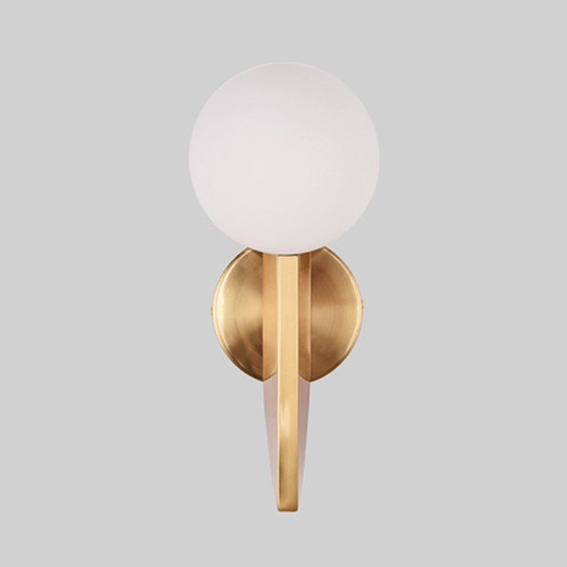 Ball Wall Sconce Lighting Modern Style Glass 1 Light Wall Mounted Light