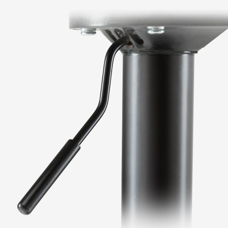 Industrial Style Bar-stool PP Seat with Swivel for Kitchen Bar