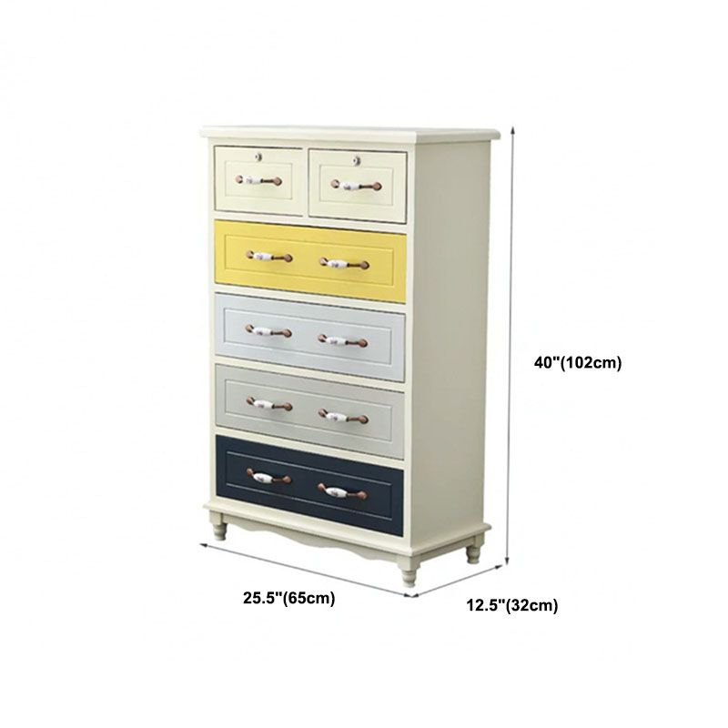 Traditional Storage Chest Solid Wood Storage Chest Dresser for Living Room