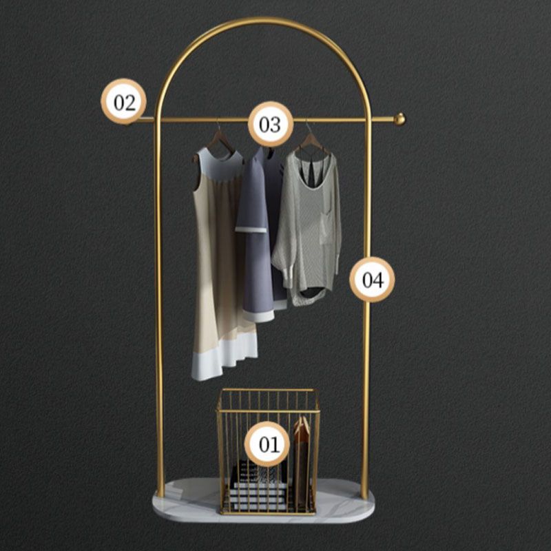 Gorgeous Metal Coat Rack Marble Bottom Coat Rack With Storage