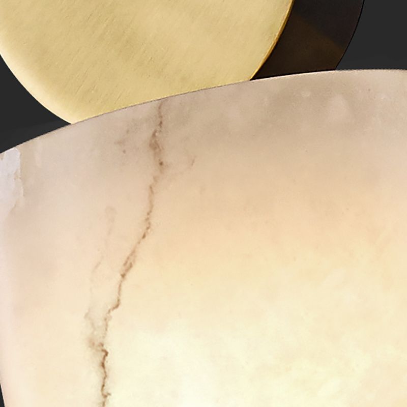 Lámpara colgante de comedor Contemporáneos de techo de techo de mármol múltiple de bulbo