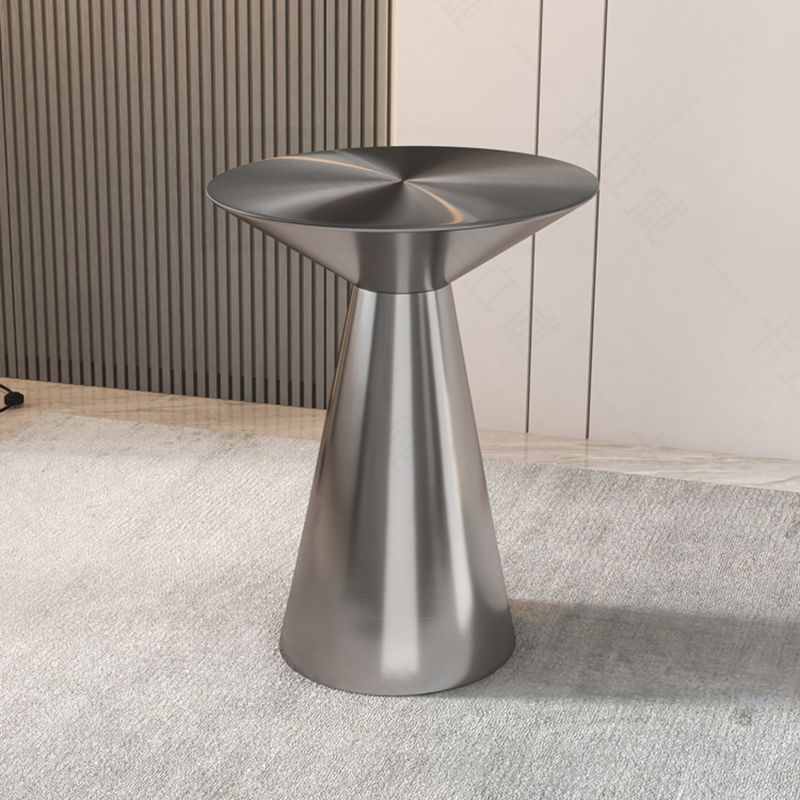 Metal Side End Table Minimalist Pedestal Side End Table for Living Room