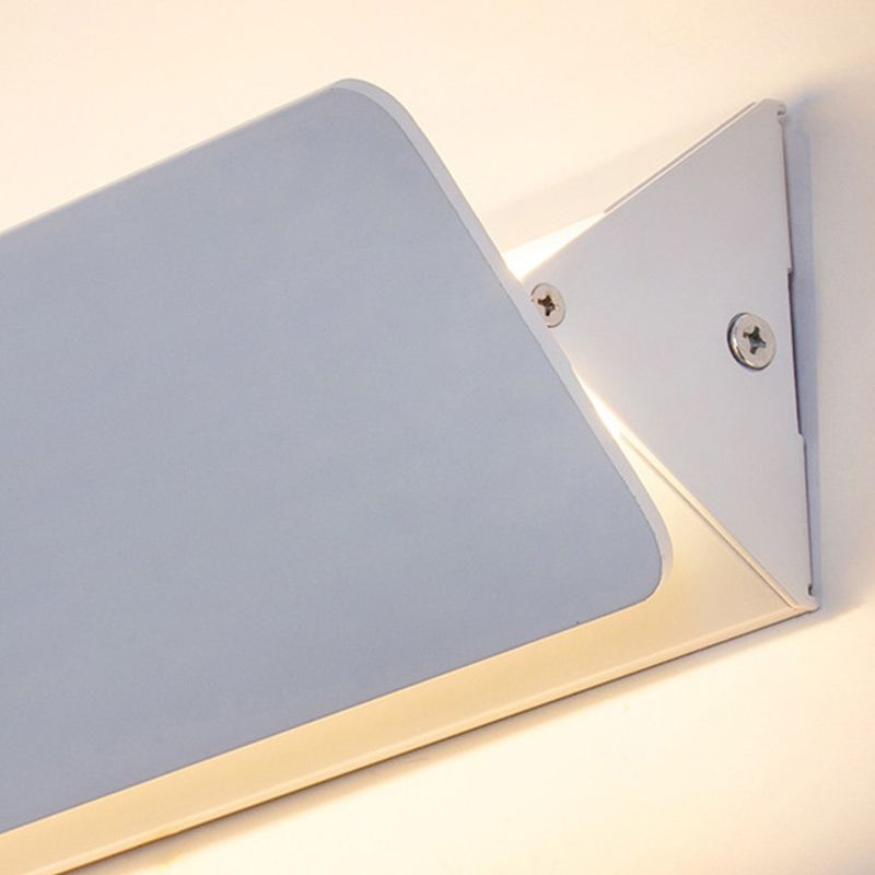 LED Wall Mount Light Metal Wall Sconce Light with Acrylic Shade for Bedroom