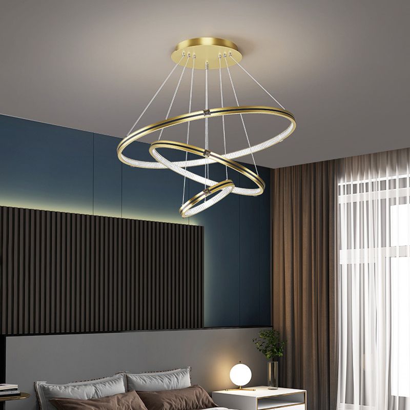 Multi-Tier Chandelier Light Fixture Modern Simplicity Acrylic Pendant Lighting for Restaurant