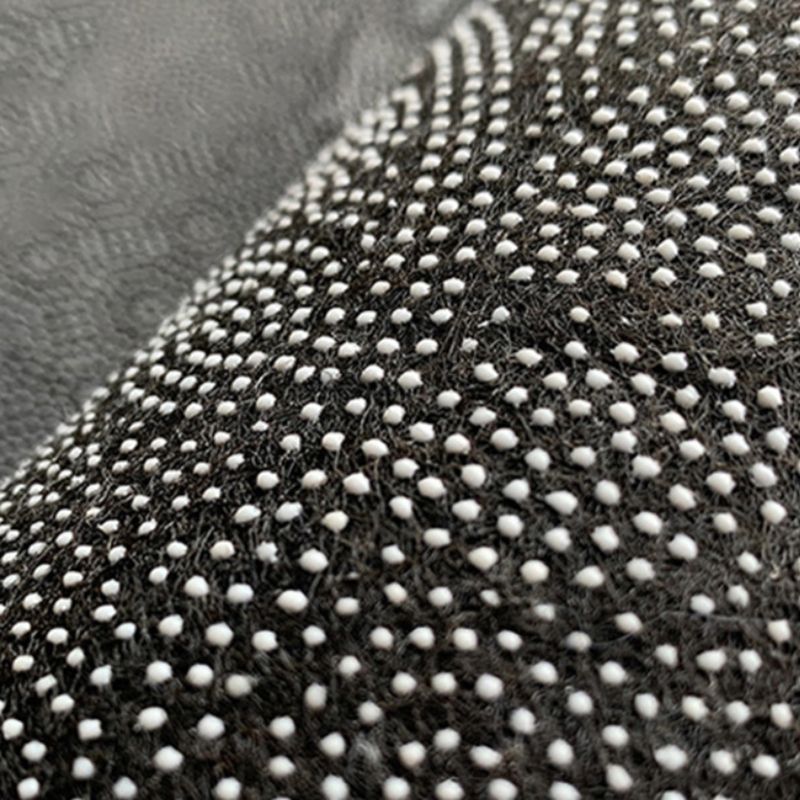 Brown Modern Rug Polyester Line Rug Washable Rug for Bedroom