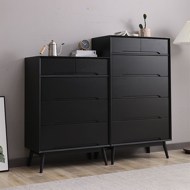 Mid Century Solid Wood Chest 29.5" Wide Drawers Included Chest