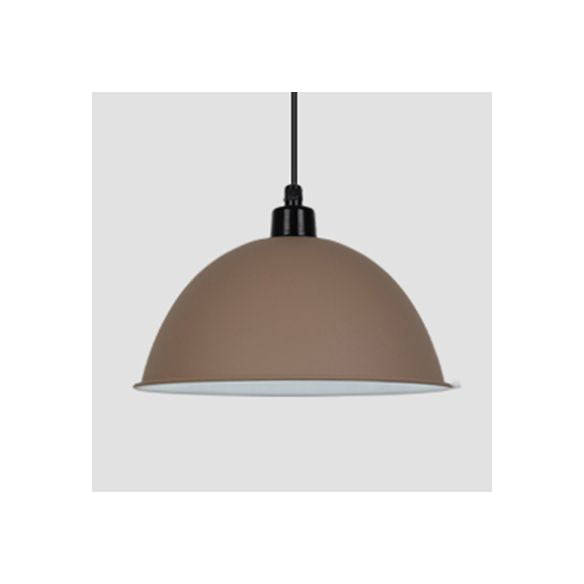 Nordic Stylish Bowl Hanging Light Single Light Aluminum Pendant Lamp for Gallery Cafe