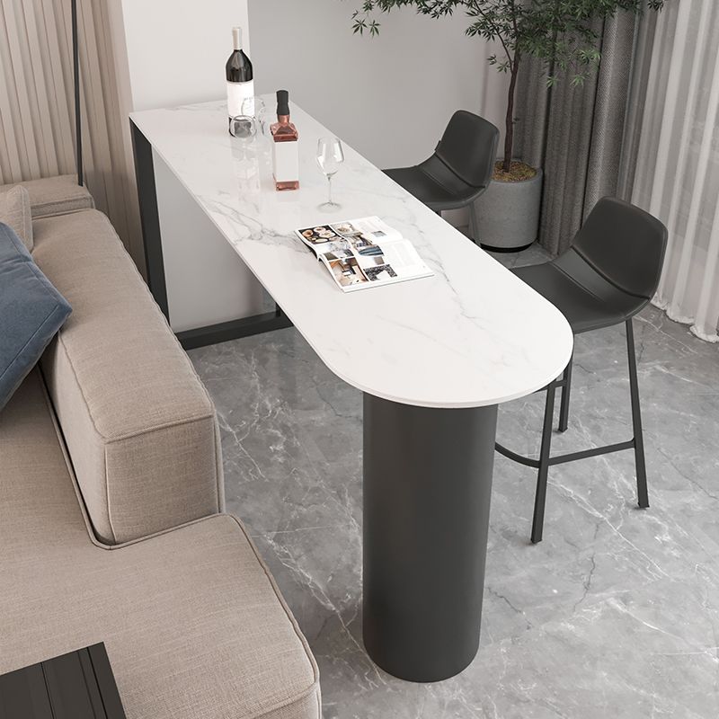 Modern Stone Bar Table Set 1/2/3 Pieces Counter Table for Indoor