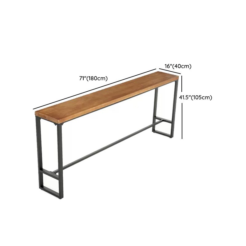 Contemporary Solid Wood Bar Set 1/4/5/9 Pieces Rectangle Pub Dining Set for Indoor