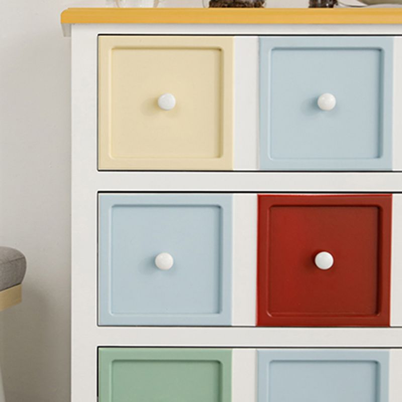 Contemporary 3/4 Drawers Wooden Chest, Rectangle Accent Chest