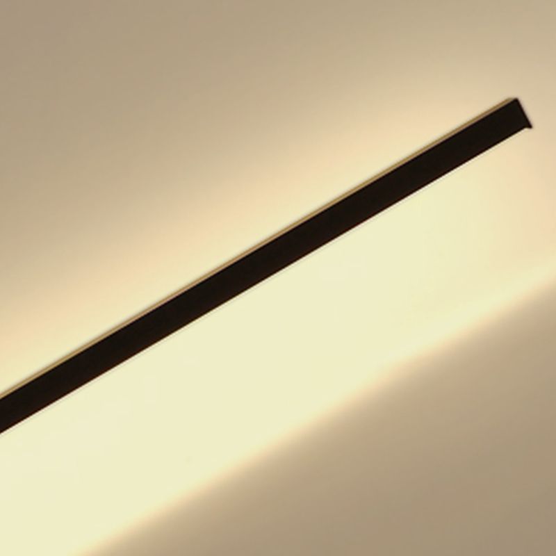 Contemporary Style Linear Shape Floor Lamp Metal Single Light Floor Lamp