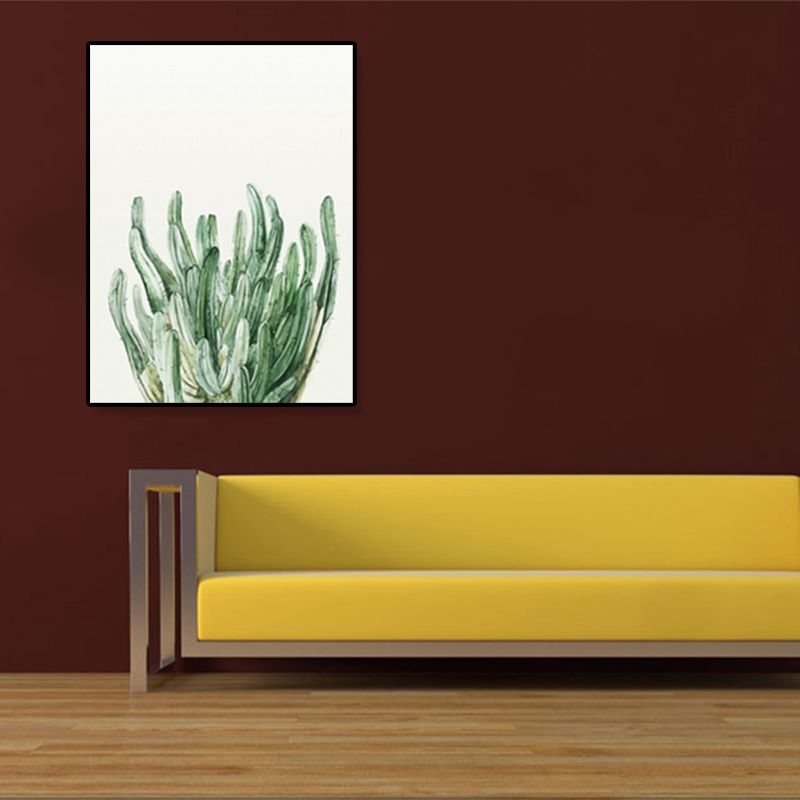 Minimalistische Botanics canvas print zachte kleur getextureerde muurkunst voor keuken, meerdere maten