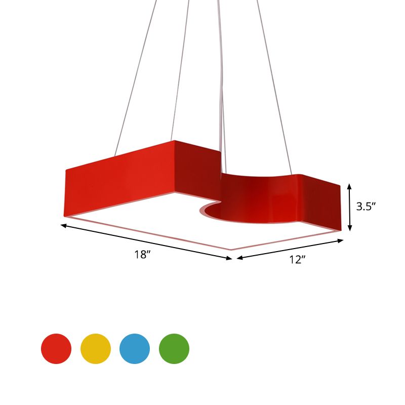 Arc pont de maternelle suspendue à la lumière des enfants en acrylique