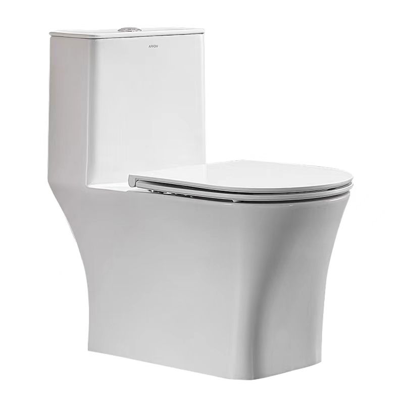 Traditional Flush Toilet Floor Mounted One-Piece Toilet Porcelain Urine Toilet