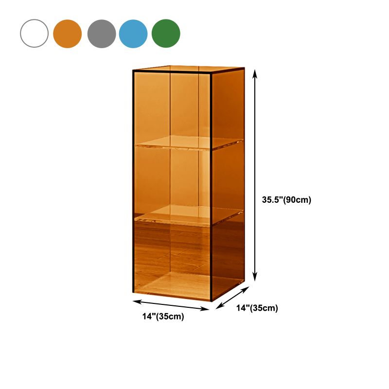 Closed Back Storage Bookshelf Scandinavian Standard Acrylic Bookcase