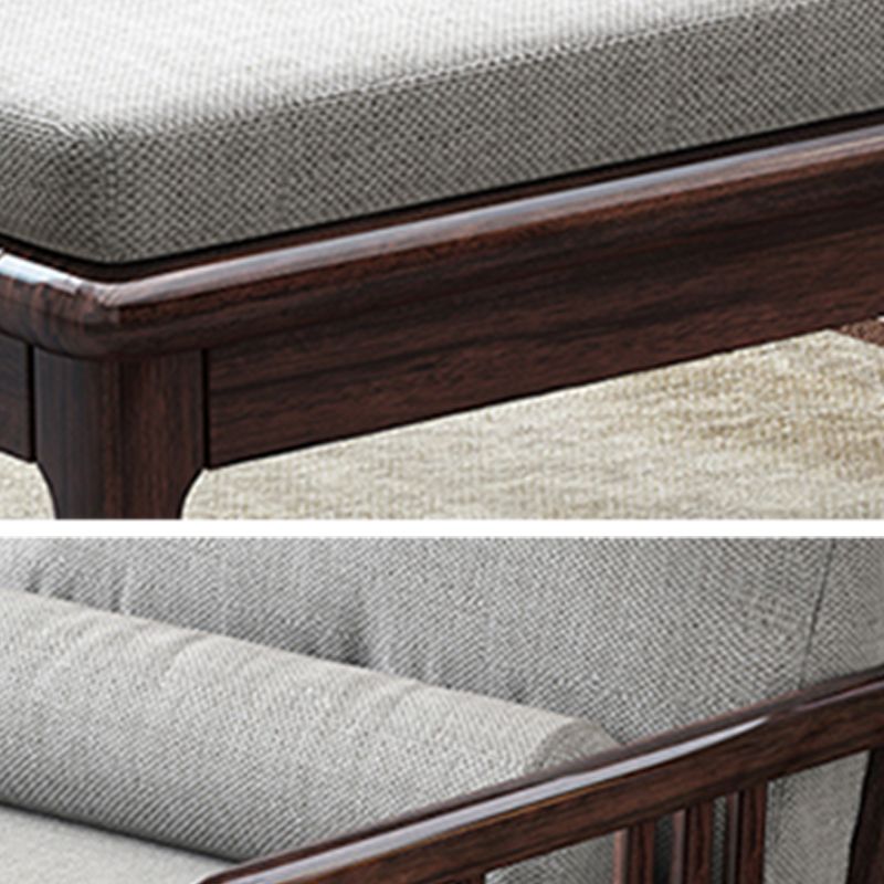 Traditional Wooden with Arms Chaise Round Arms for Bedroom Living Room