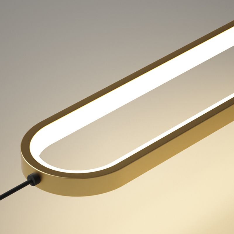 Simplicità moderna Sospensione ovale Sospensione Lampada acrilica Apparecchiatura per il ristorante