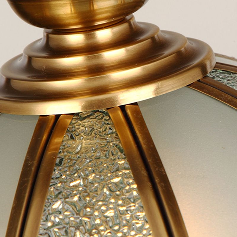 Forma ciotola illuminazione appesa vetro in stile industriale 1 lampada a sospensione leggera per letto