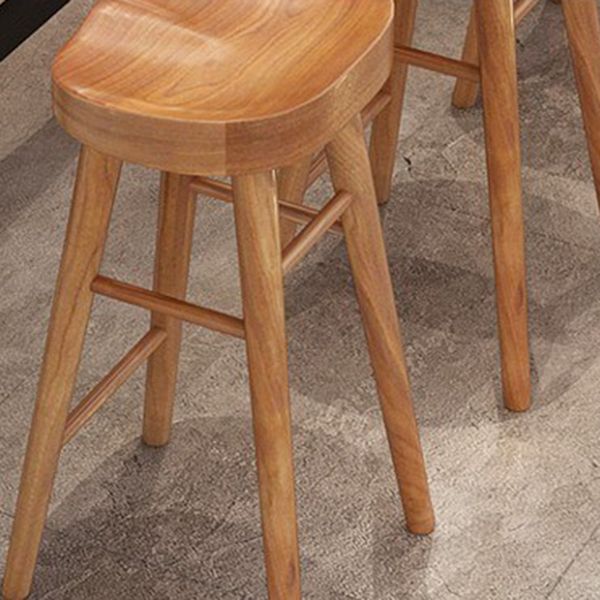 Modern 1/4/9 Pieces Bar Table Set Rectangle Pine Wood Counter Table with Backless Stools