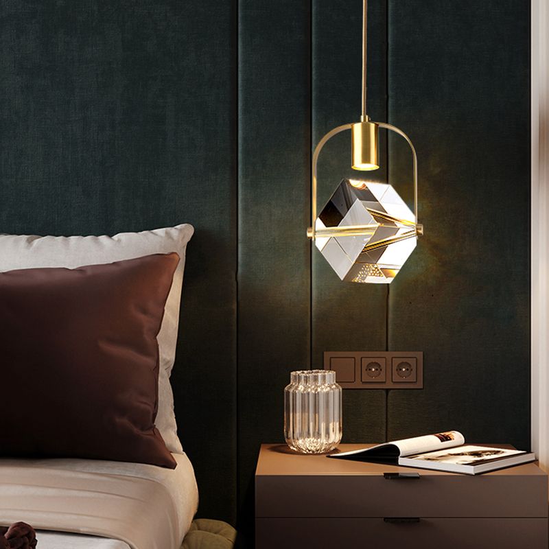 LED Crystal Chandelier Pendant Light Modern Simple Style Celling Hanging Light for Indoor